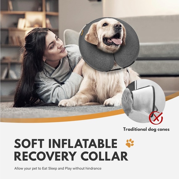 WONDAY XL Inflatable Collar for Dogs - Picture 2 of 7